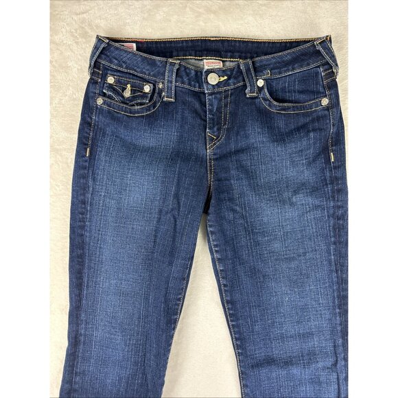 VTG Y2K True Religion Becky Jean Womens Size 32 Bootcut Low Rise Stretch Denim - Picture 2 of 12